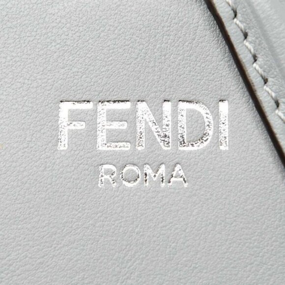 Fendi Grey Calf Leather Peekaboo ISEEU Mini Satchel Bag - 7VA530 - Picture 10 of 12